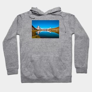 Matterhorn mirroring Swiss Alps / Swiss Artwork Photography Hoodie